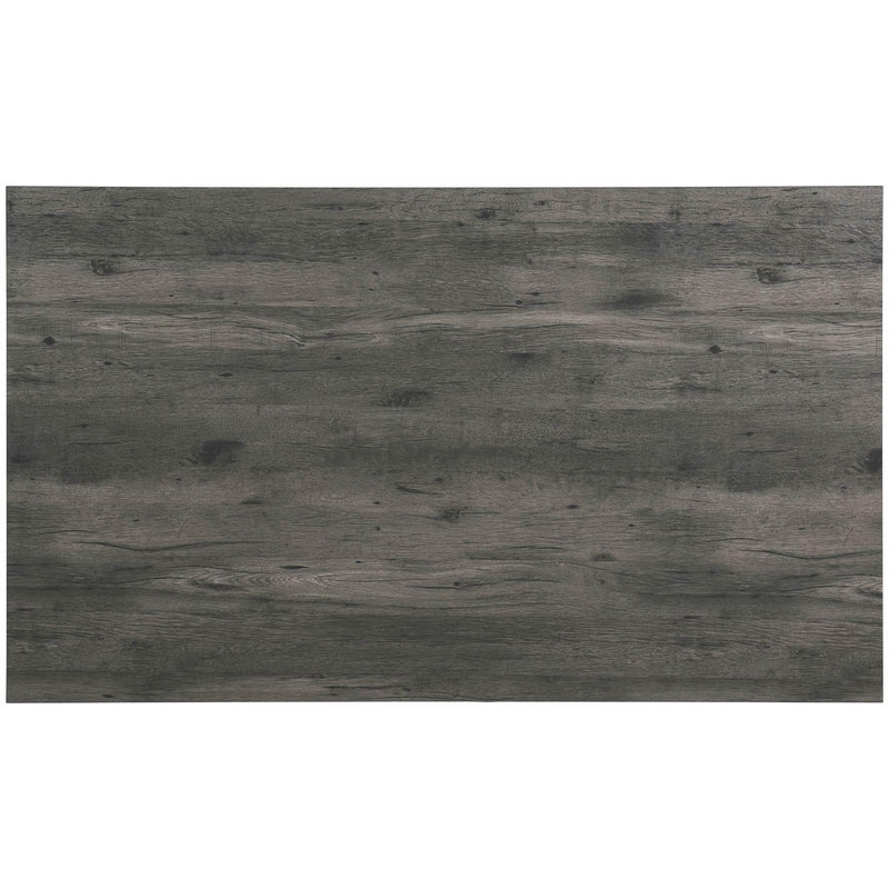  Elements International Oak Lawn Charcoal Grey Dining Table IMAGE 5