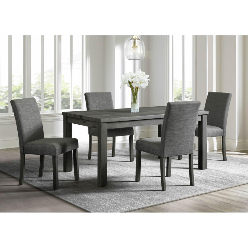  Elements International Oak Lawn Charcoal Grey Dining Table IMAGE 6