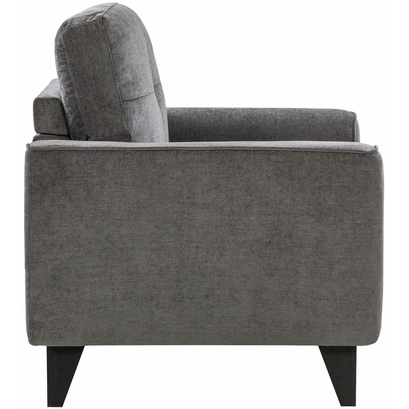  Elements International Michael Chair Complete in Urban Living Charcoal IMAGE 3