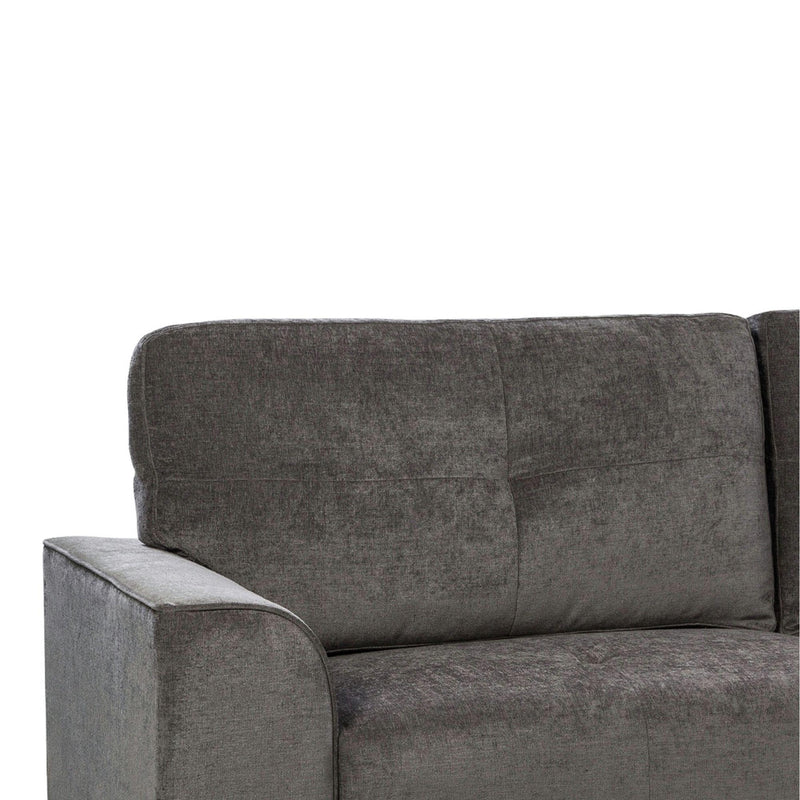  Elements International Michael Chair Complete in Urban Living Charcoal IMAGE 5