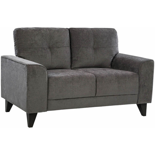  Elements International Michael Loveseat Complete in Urban Living Charcoal IMAGE 1