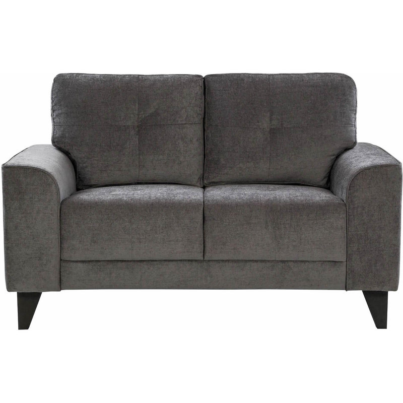  Elements International Michael Loveseat Complete in Urban Living Charcoal IMAGE 2