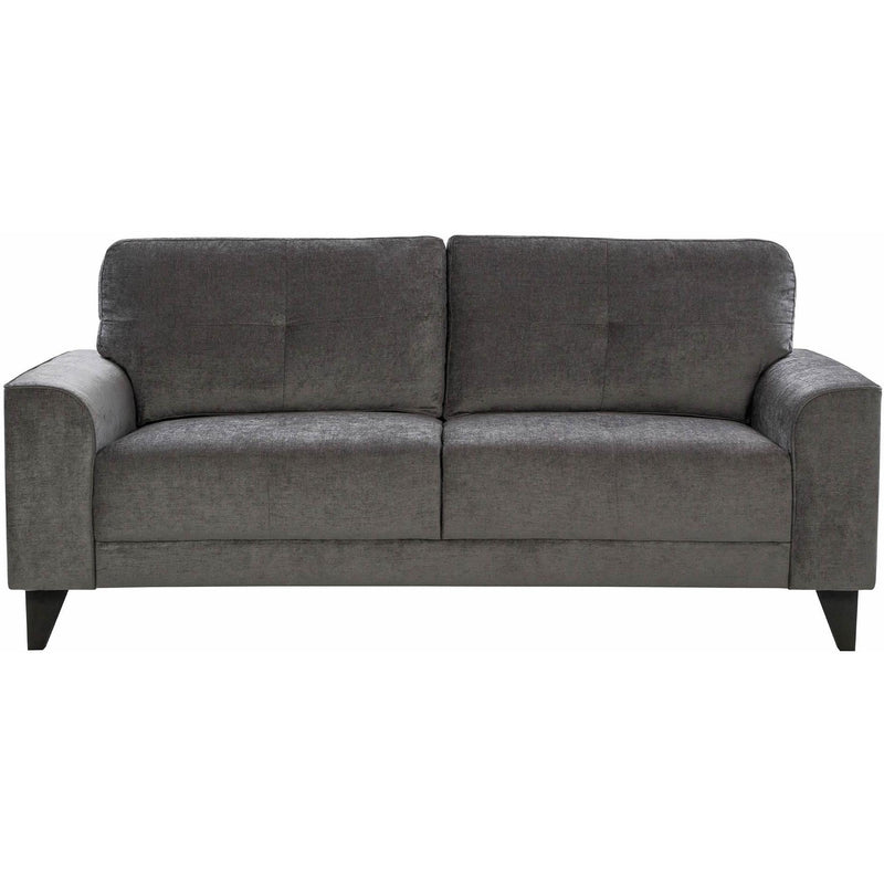  Elements International Michael Sofa Complete in Urban Living Charcoal IMAGE 2
