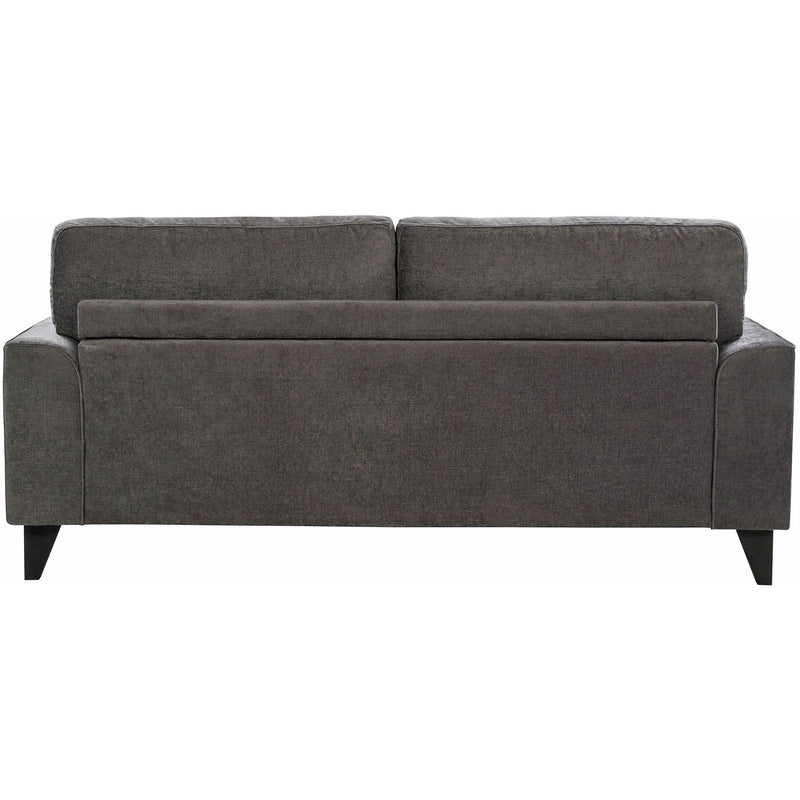  Elements International Michael Sofa Complete in Urban Living Charcoal IMAGE 4