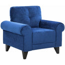  Elements International Bill Chair Complete in Urban Living Snorkel IMAGE 1