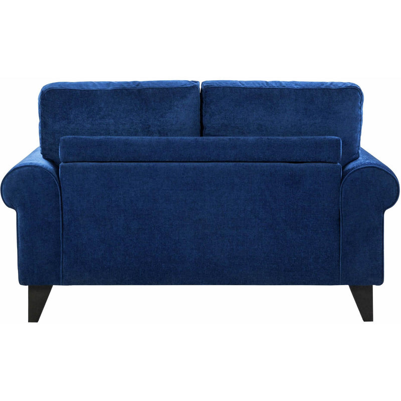  Elements International Bill Loveseat Complete in Urban Living Snorkel IMAGE 4