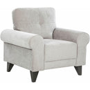  Elements International Bill Chair Complete in Urban Living Storm IMAGE 1