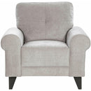  Elements International Bill Chair Complete in Urban Living Storm IMAGE 2