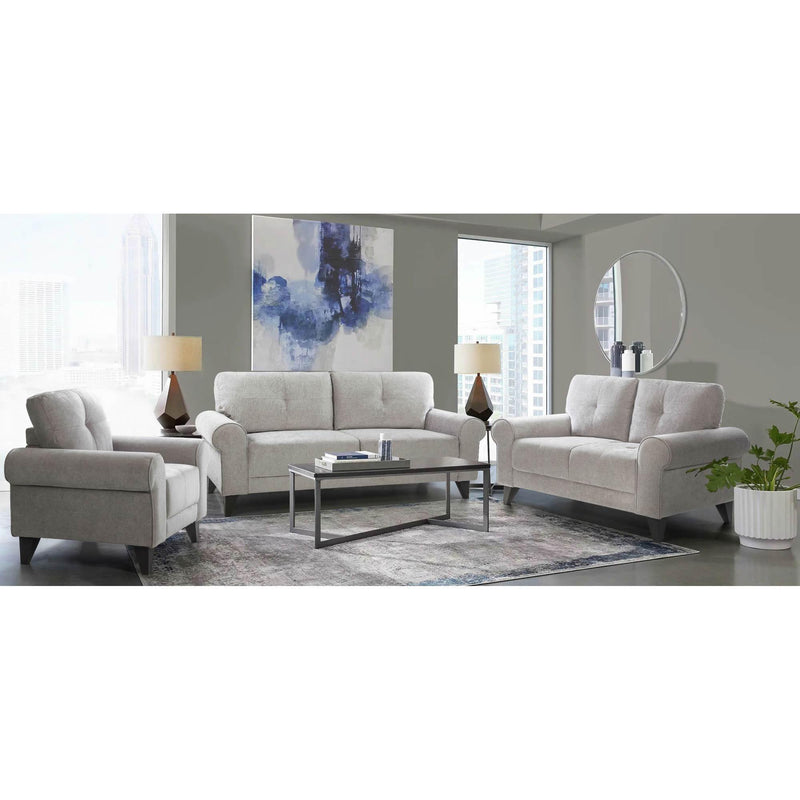  Elements International Bill Chair Complete in Urban Living Storm IMAGE 7