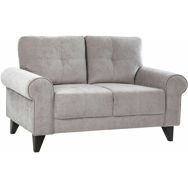  Elements International Bill Loveseat Complete in Urban Living Storm IMAGE 1