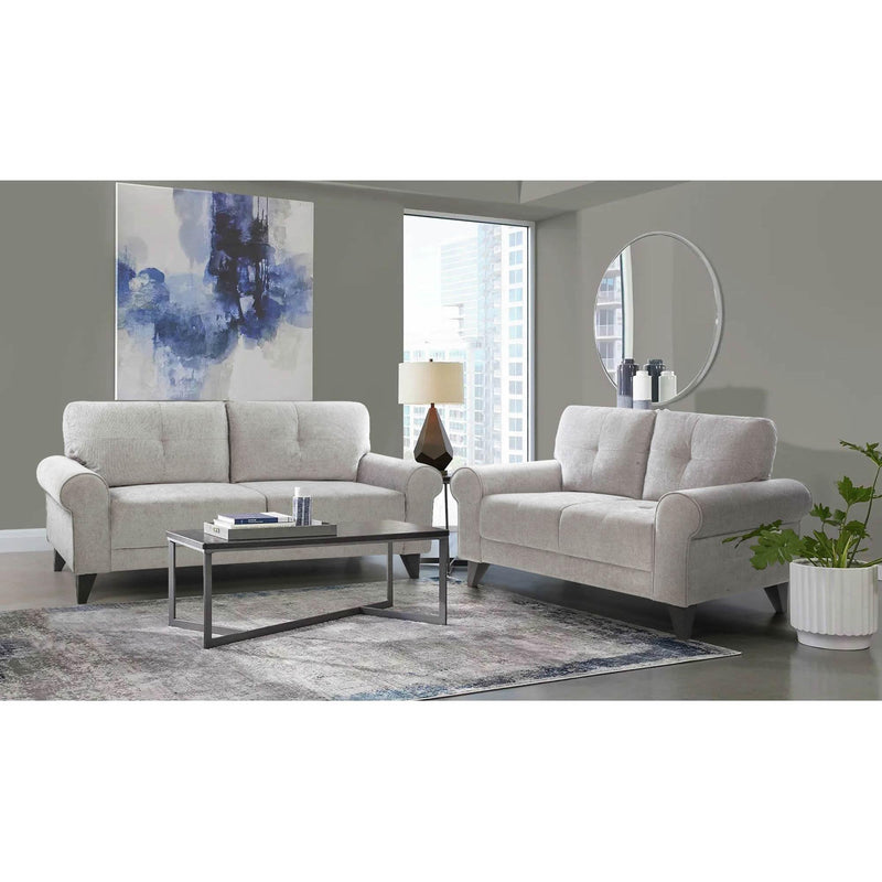  Elements International Bill Sofa Complete in Urban Living Storm IMAGE 7