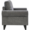  Elements International Bill Chair Complete in Urban Living Charcoal IMAGE 3