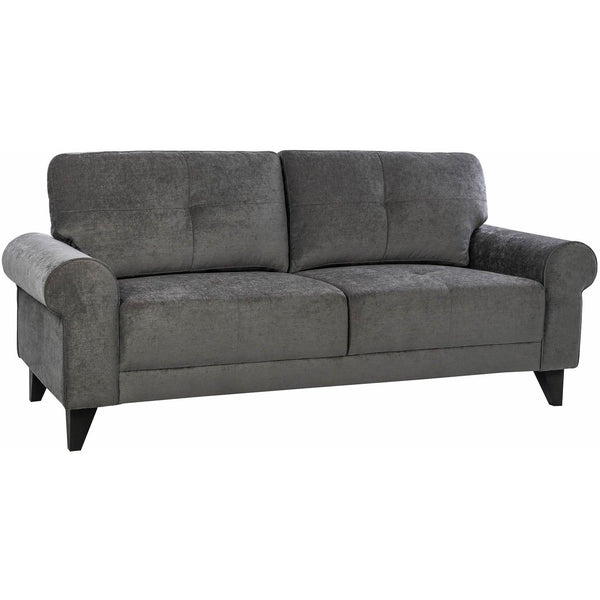  Elements International Bill Sofa Complete in Urban Living Charcoal IMAGE 1