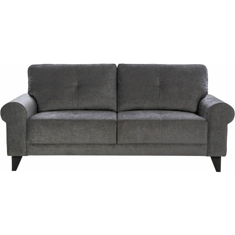  Elements International Bill Sofa Complete in Urban Living Charcoal IMAGE 2