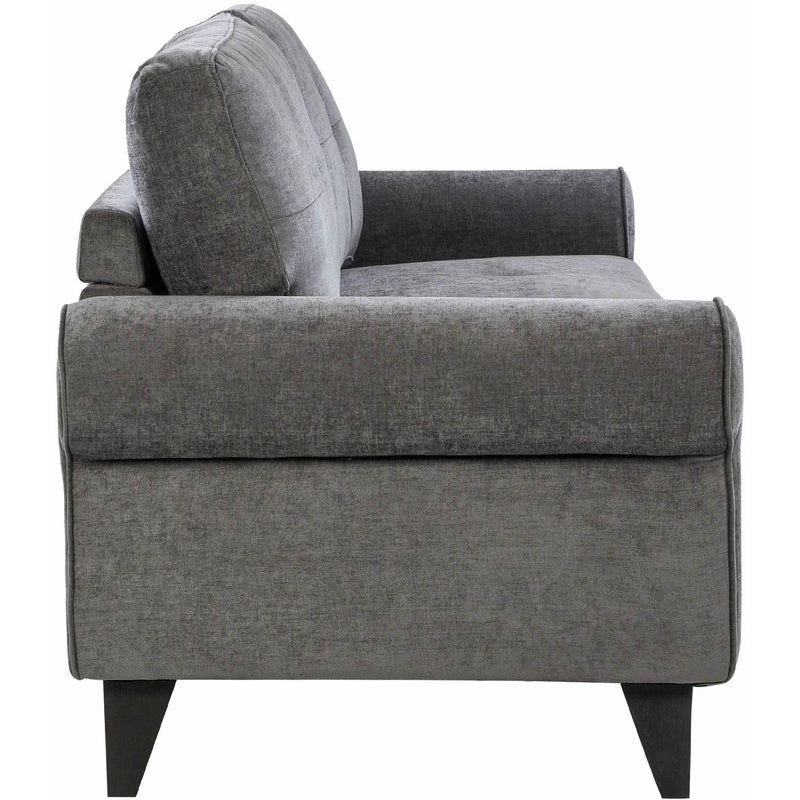  Elements International Bill Sofa Complete in Urban Living Charcoal IMAGE 3