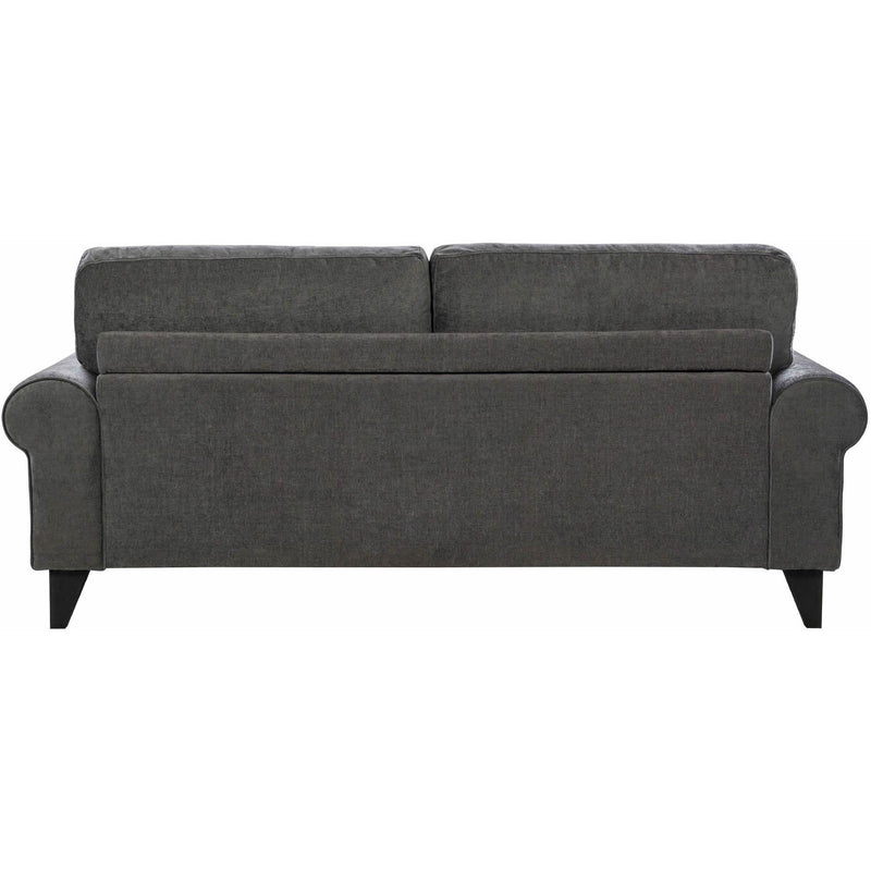  Elements International Bill Sofa Complete in Urban Living Charcoal IMAGE 4