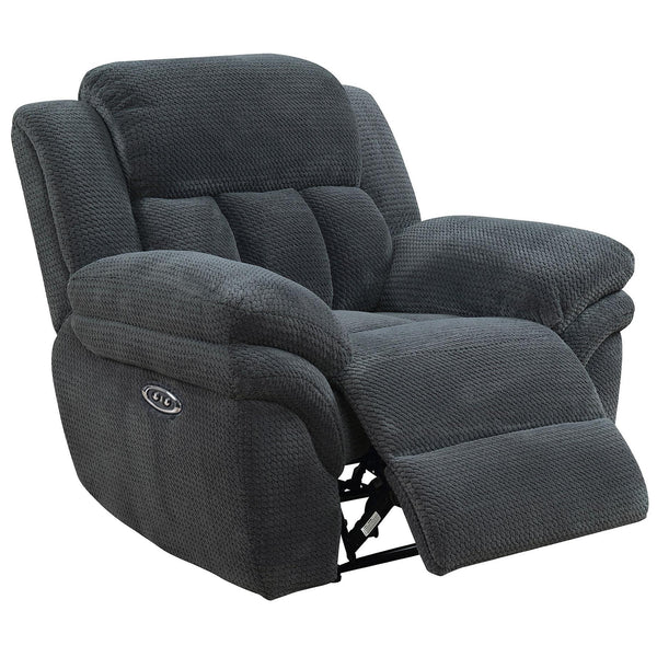  Elements International Santorini Power Motion Recliner Conran Carbon IMAGE 1