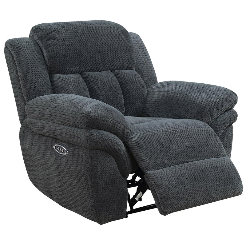  Elements International Santorini Power Motion Recliner Conran Carbon IMAGE 1