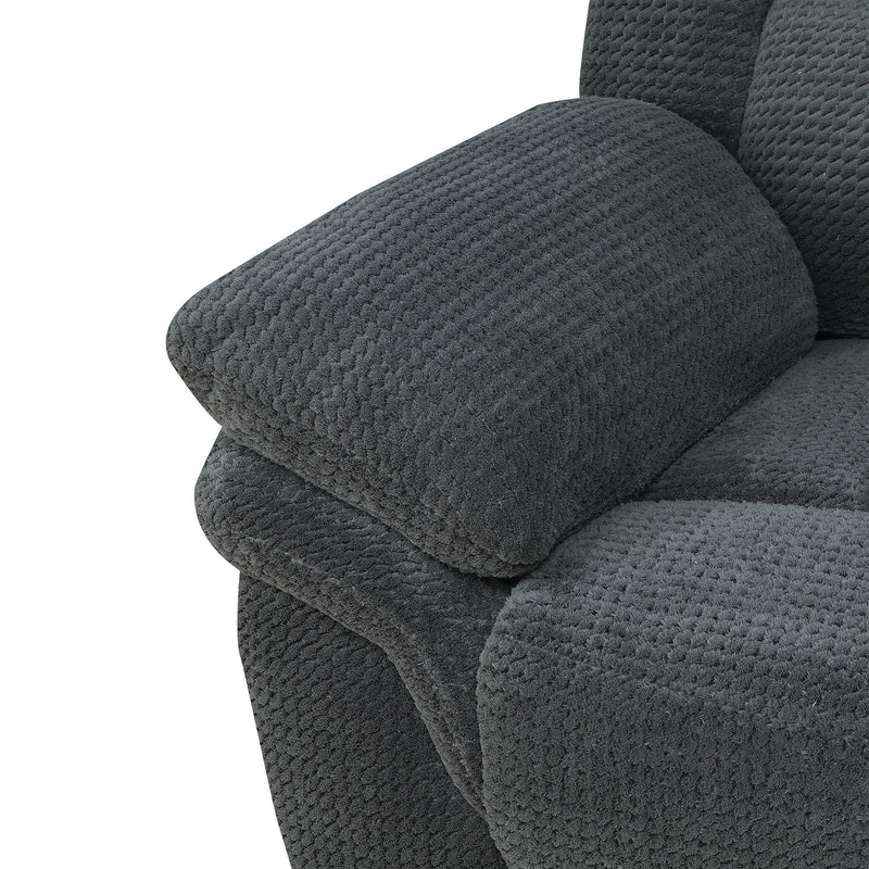  Elements International Santorini Power Motion Recliner Conran Carbon IMAGE 4