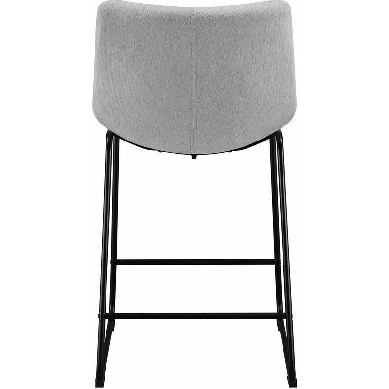  Elements International Seth 25" Linen Grey Counter Stool IMAGE 4