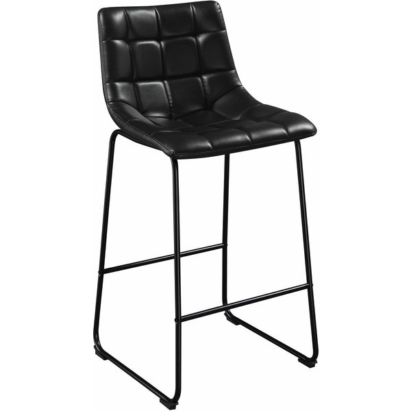  Elements International Seth (QSD6099-5B) 30" Distressed Black Bar Stool IMAGE 1