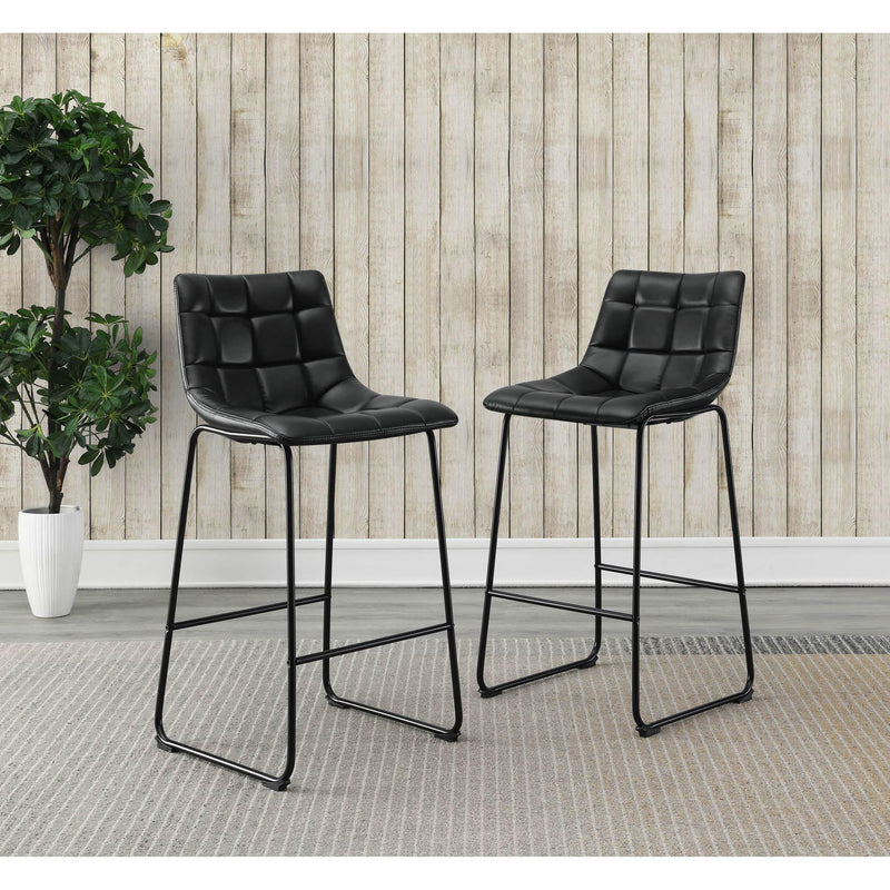  Elements International Seth (QSD6099-5B) 30" Distressed Black Bar Stool IMAGE 8