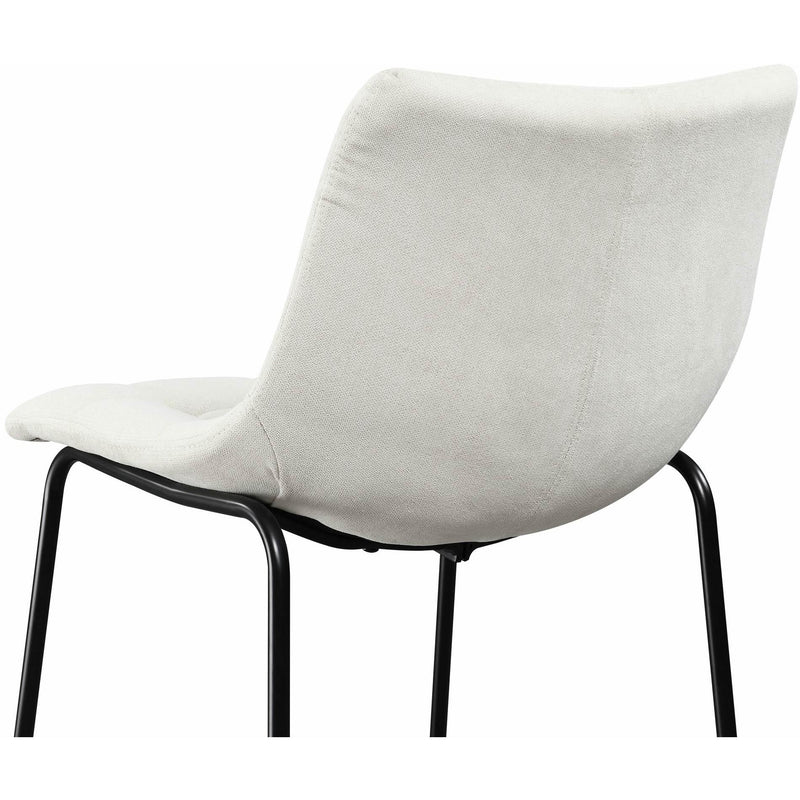  Elements International Seth 25" Linen White Counter Stool IMAGE 6