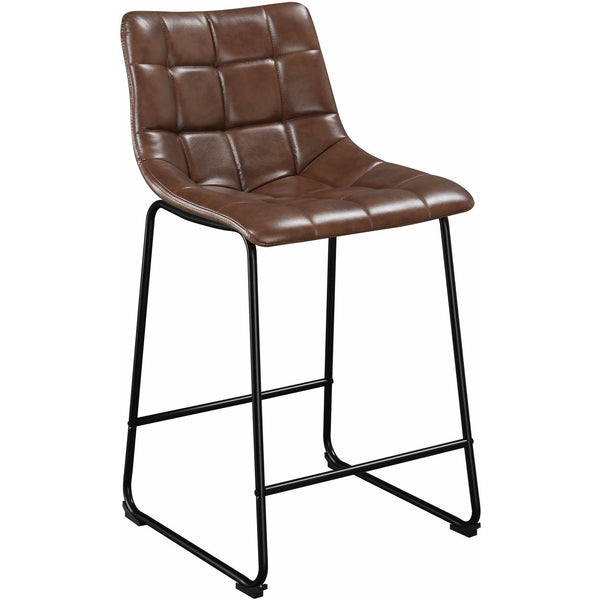 Elements International Seth 25" Distressed Cappuccino Counter Stool IMAGE 1