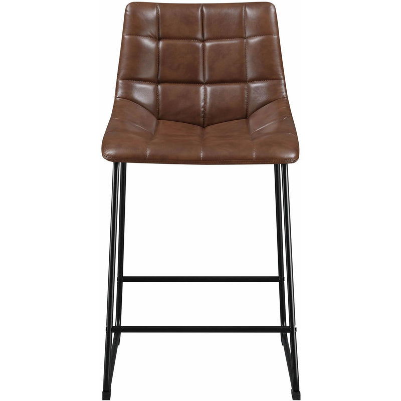  Elements International Seth 25" Distressed Cappuccino Counter Stool IMAGE 2