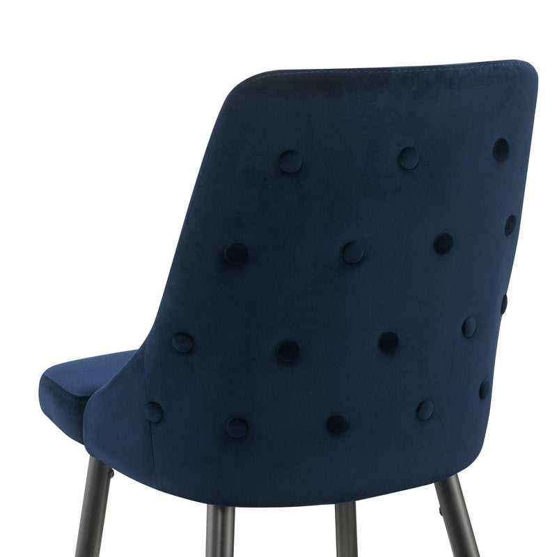 Elements International Ben Bar Stool (D6239-1) in Broadway Navy IMAGE 6