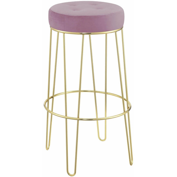  Elements International Cayman Gold Leg Bar Stool (D6238) in Broadway Blush IMAGE 1