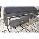 Signature Design by Ashley Lodanna B214B12 Queen Panel Bed with 2 Storage Drawers IMAGE 3