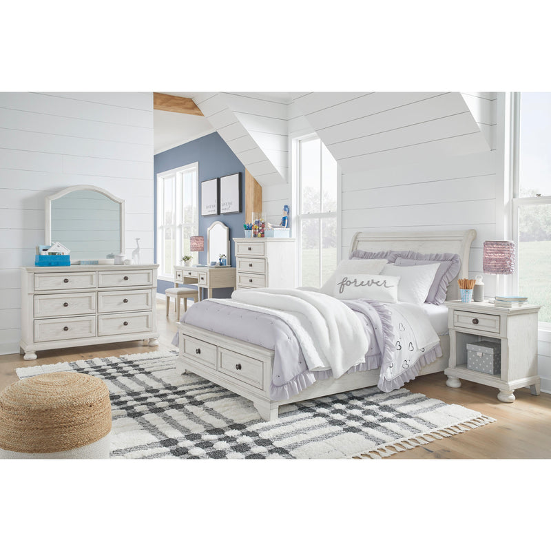  Signature Design by Ashley Robbinsdale B742B11 Mirrored Vanity with Bench IMAGE 4