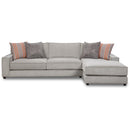  Elements International 572 2 pc Sectional - Candor Ash IMAGE 2
