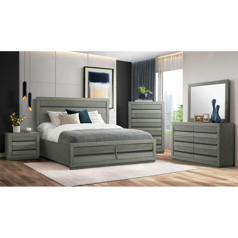  Elements International Zig B.25263.KB King Platform Bed IMAGE 8