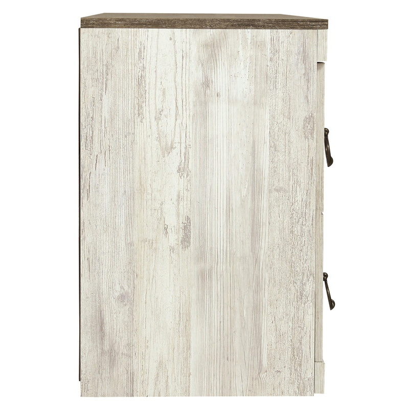 Signature Design by Ashley Willowton EW0267-268 Large TV Stand with Fireplace Option IMAGE 4