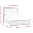  Elements International Crawford CW300QB Queen Panel Bed IMAGE 10