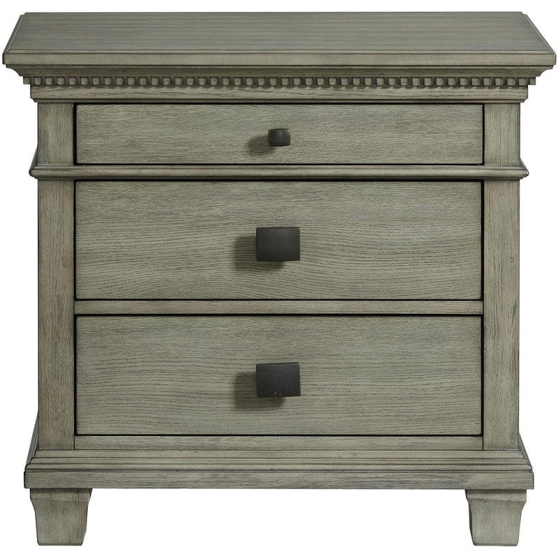 Elements International Crawford 3-Drawer Nightstand CW300NS IMAGE 1