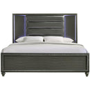  Elements International Moonstone MN600KB King Panel Bed IMAGE 2