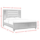  Elements International Moonstone MN600QB Queen Panel Bed IMAGE 12