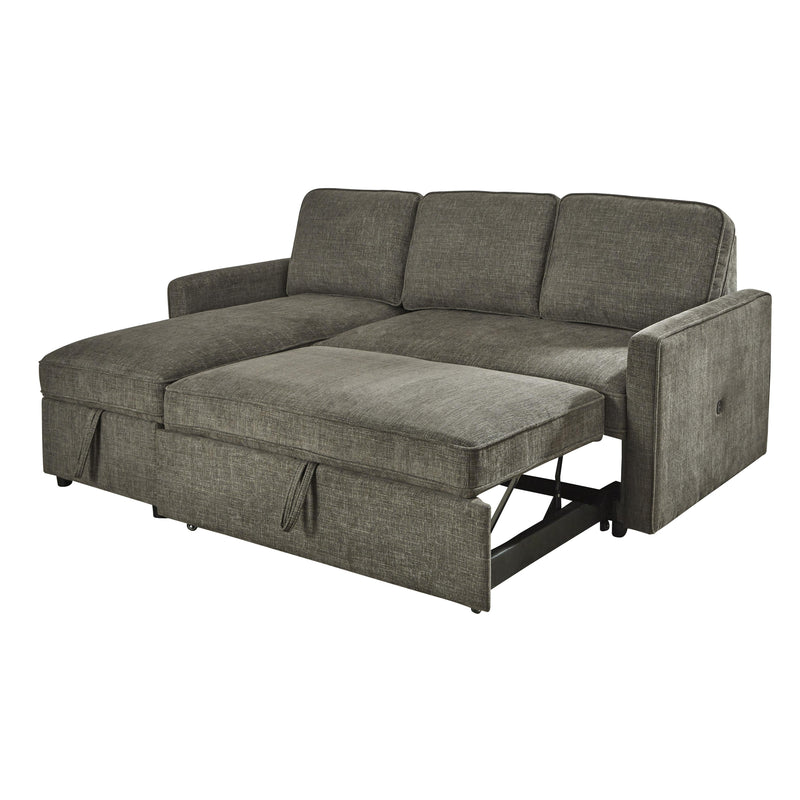 Signature Design by Ashley Kerle 26505S1 2 pc Sectional with Pop Up Bed IMAGE 2