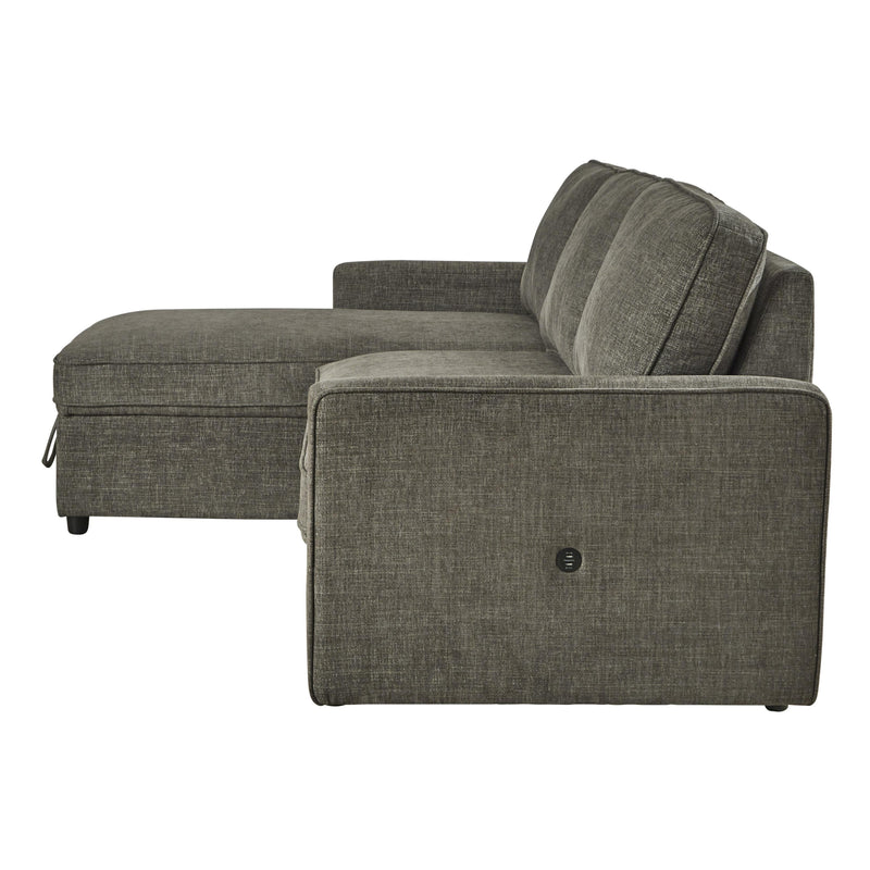 Signature Design by Ashley Kerle 26505S1 2 pc Sectional with Pop Up Bed IMAGE 3