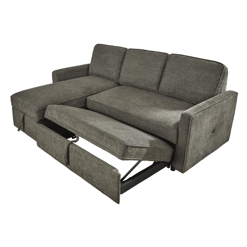 Signature Design by Ashley Kerle 26505S1 2 pc Sectional with Pop Up Bed IMAGE 5