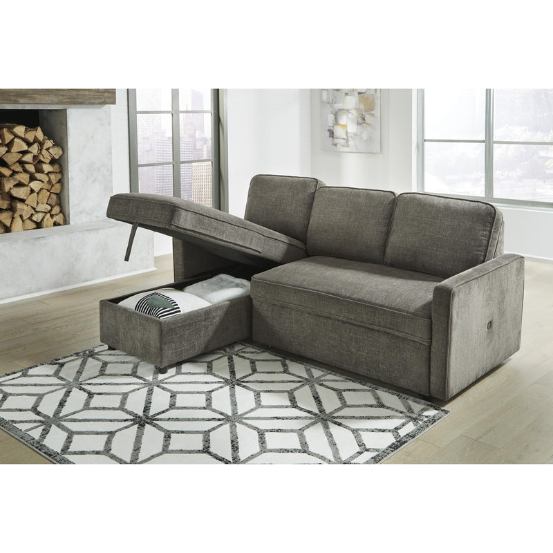 Signature Design by Ashley Kerle 26505S1 2 pc Sectional with Pop Up Bed IMAGE 8