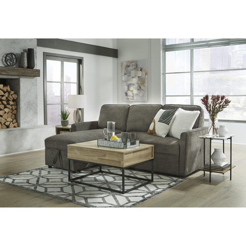 Signature Design by Ashley Kerle 26505S1 2 pc Sectional with Pop Up Bed IMAGE 9