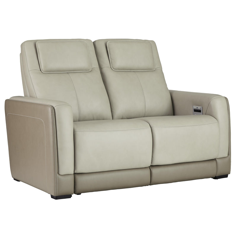 Signature Design by Ashley Battleville U3070514 Power Reclining Loveseat with Adjustable Headrest IMAGE 1