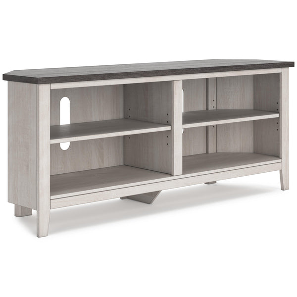 Signature Design by Ashley Dorrinson W287-56 Medium Corner TV Stand IMAGE 1