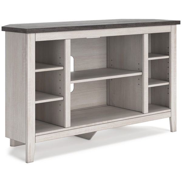 Signature Design by Ashley Dorrinson W287-67 Corner TV Stand with Fireplace Option IMAGE 1