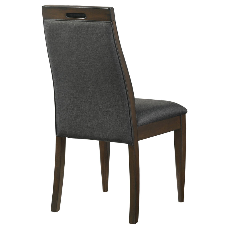 Coaster Furniture Wes 115272 Upholstered Dining Side Chair - Dark Walnut (Set of 2) IMAGE 6