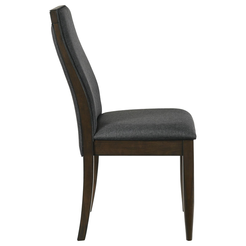 Coaster Furniture Wes 115272 Upholstered Dining Side Chair - Dark Walnut (Set of 2) IMAGE 7
